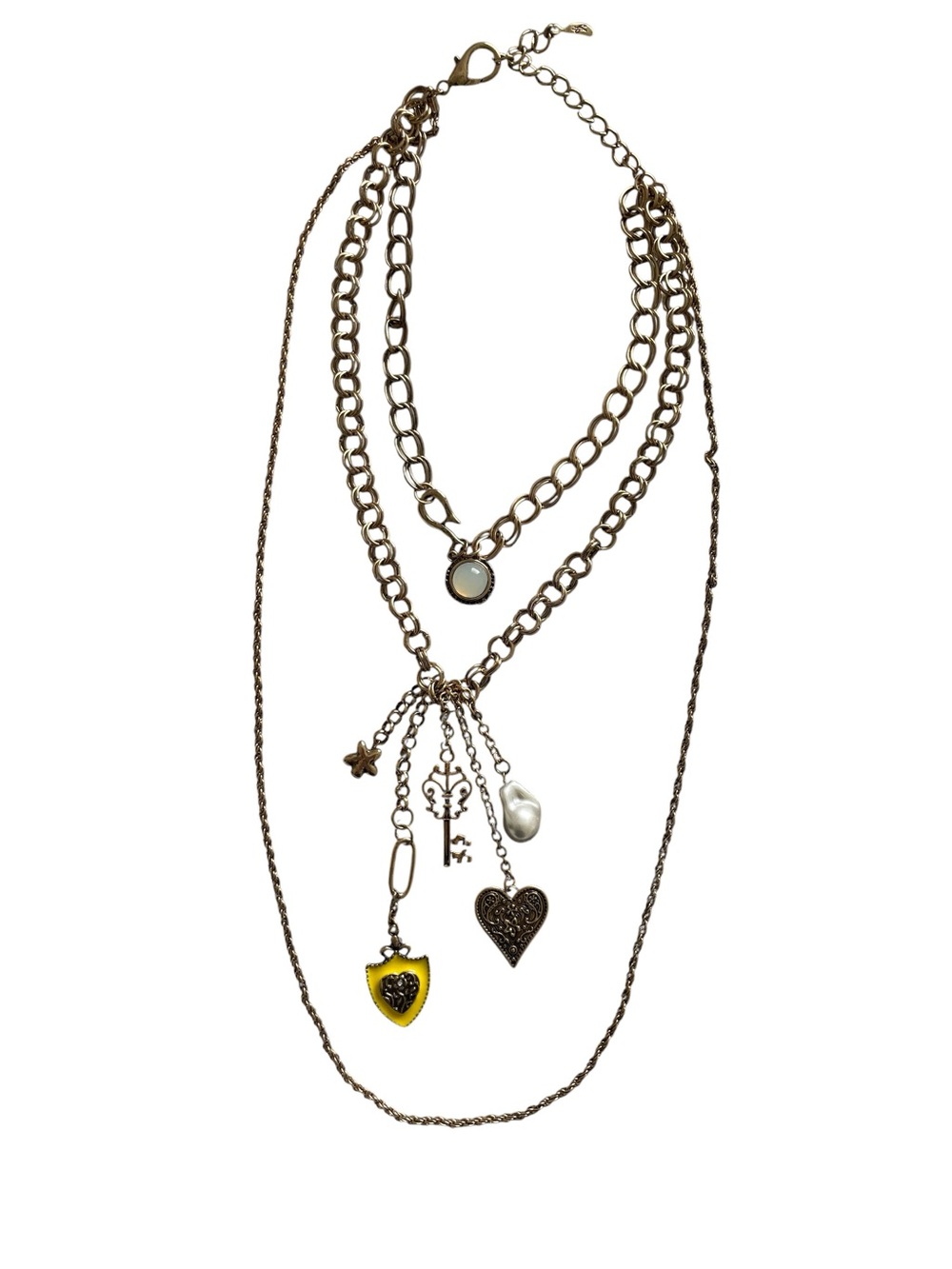 Free People Tate Layered Gold-Tone Charm Necklace - Picture 5 of 7